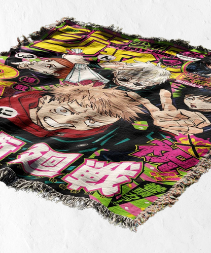 JJK GOJO x ITADORI x FUSHIGURO x KUGISAKI TAPESTRY