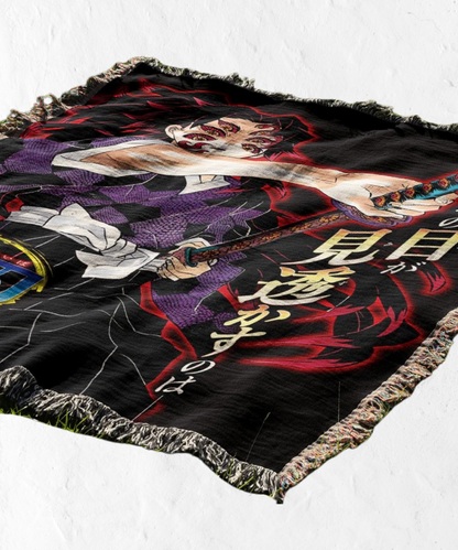 DEMON SLAYER UPPER MOON 1 KOKUSHIBO TAPESTRY